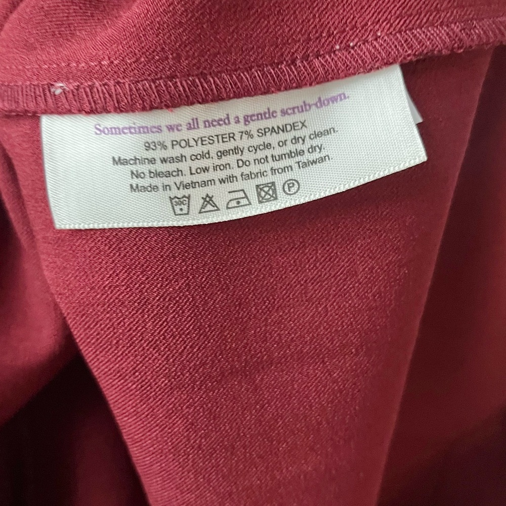 M.M. Lafleur NWT Womens The Maxwell Dress V Neck in Pomegranate Red Size 14 - Picture 4 of 6